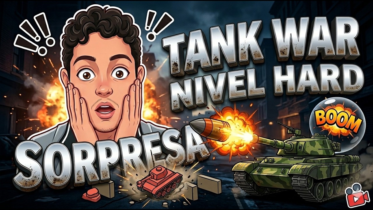 ¡ME DESTRUYÓ EL BOT! 💀 | TANK WAR: Modo Hard (La Revancha) | LeoGames 2.0