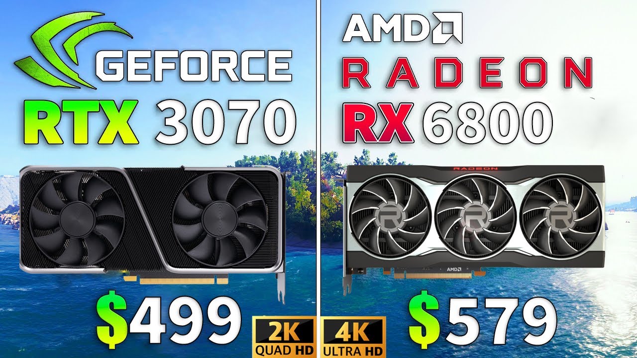 RX 6800 XT vs RTX 3070 Benchmarks de desempenho de jogos (Core i9