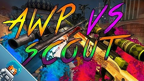CS:GO-AWP vs SCOUT (SSG-08) WEAPON BATTLE!