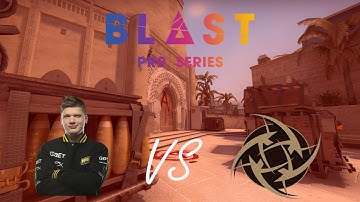 POV - s1mple (Na`Vi)(24-12) vs NiP / mirage / Blast Pro Series Copenhagen 2018
