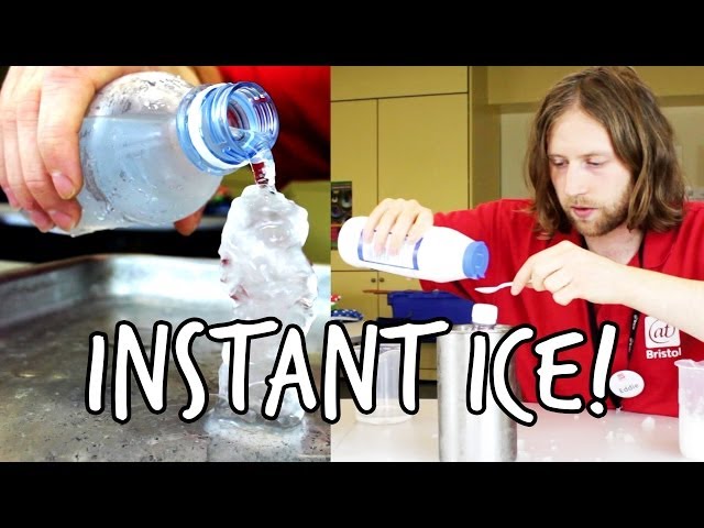 How to make instant ice | Do Try This At Home! | At-Bristol Science Centre