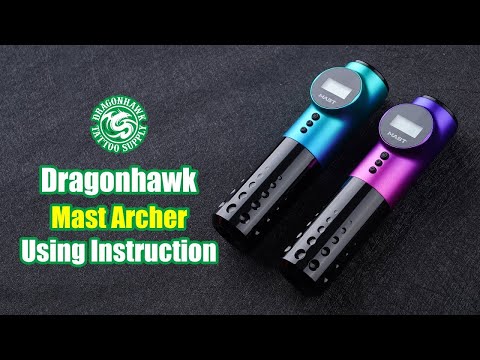 Видео: Тату-машинка DragonHawk Mast Archer, ход 3,5 мм