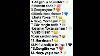 Sual Verin Cavablıyım