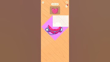 Paper fold Dil 💓 All Levels iOS,Android Gameplay #short #shortvideo #shortgamr