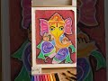 🎨✨ Rate my Lord Ganesha Oil Pastel Artwork from 1–10! 🙏🕉️ #creativeart #ganeshart