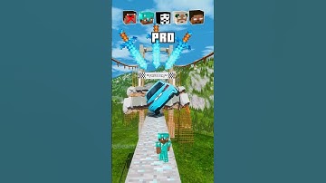 Noob vs PRO vs Hacker vs God vs HEROBRINE Car Bridge  Challenge! - BeamNG.Drive