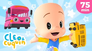 The Wheels On The Baby Bus 🚌 Nursery Rhymes By Cleo And Cuquin | Children Songs