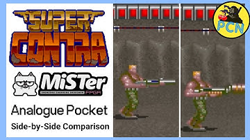 Super Contra | MiSTer FPGA & Analogue Pocket (side by side) | NEW Jotego Beta Core