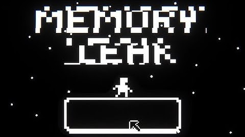 MEMORY LEAK - The Start Screen Menu is Cleverly Broken in this Inventive Glitchy Puzzle Platformer!