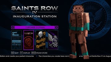 MAKING STEVE FROM MINECRAFT IN SAINTS ROW 4 (Realistic and Blocky)