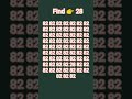 🧠 "82 के बीच में 28 को ढूंढो!" 🔍|| #braintest #mathematics #puzzletime #82KeBichMein28#shorts