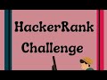 HackerRank Challenge 20