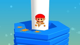 Stackball crush game gameplay 💪 bounce ball screenshot 5