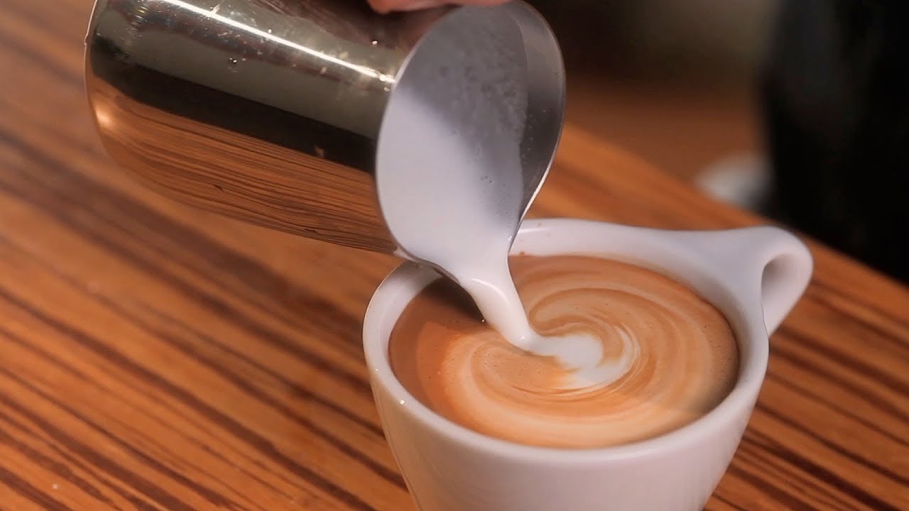 How To Free Pour Latte Art YouTube