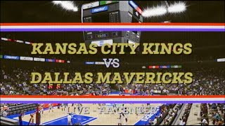 1980s NBA Season  Kansas City Kings Vs Dallas Mavericks NBA 2k23 Simulation