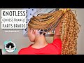 Knotless Goddess Triangle Part Braids | Natural Hair | Protective Hairstyles | MANETAMED Studio