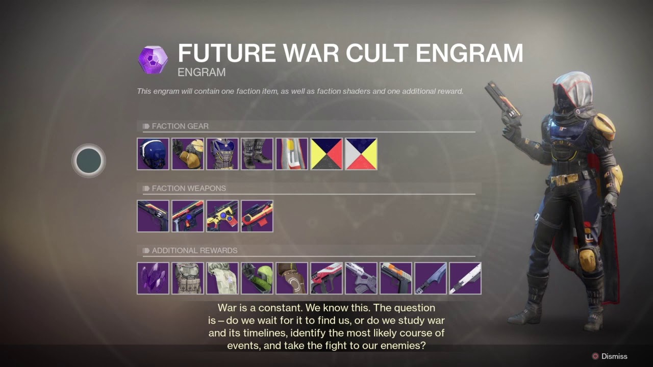 Destiny 2 - Faction Rally Hunter Gear