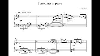 Sometimes at peace