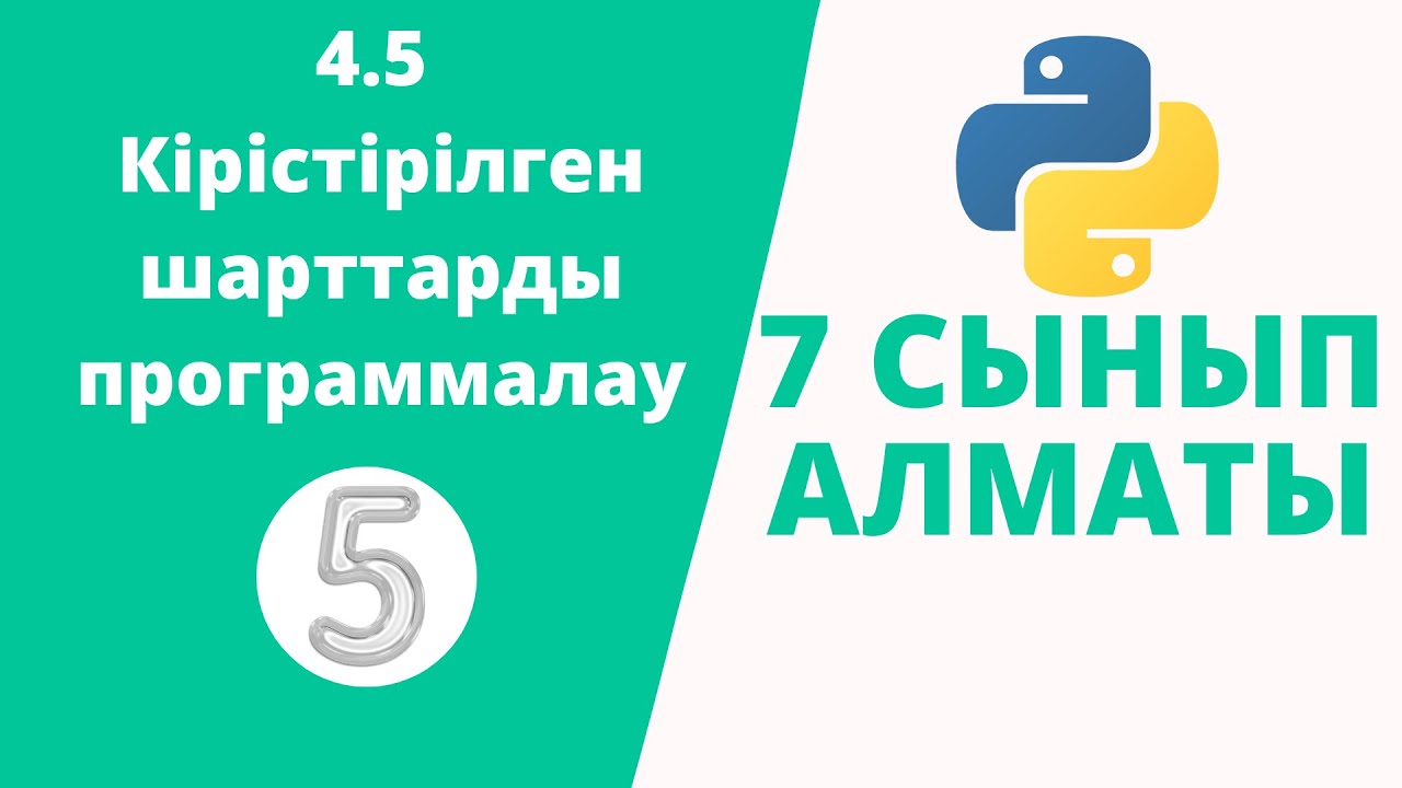 4.5 Кірістірілген шарттарды программалау