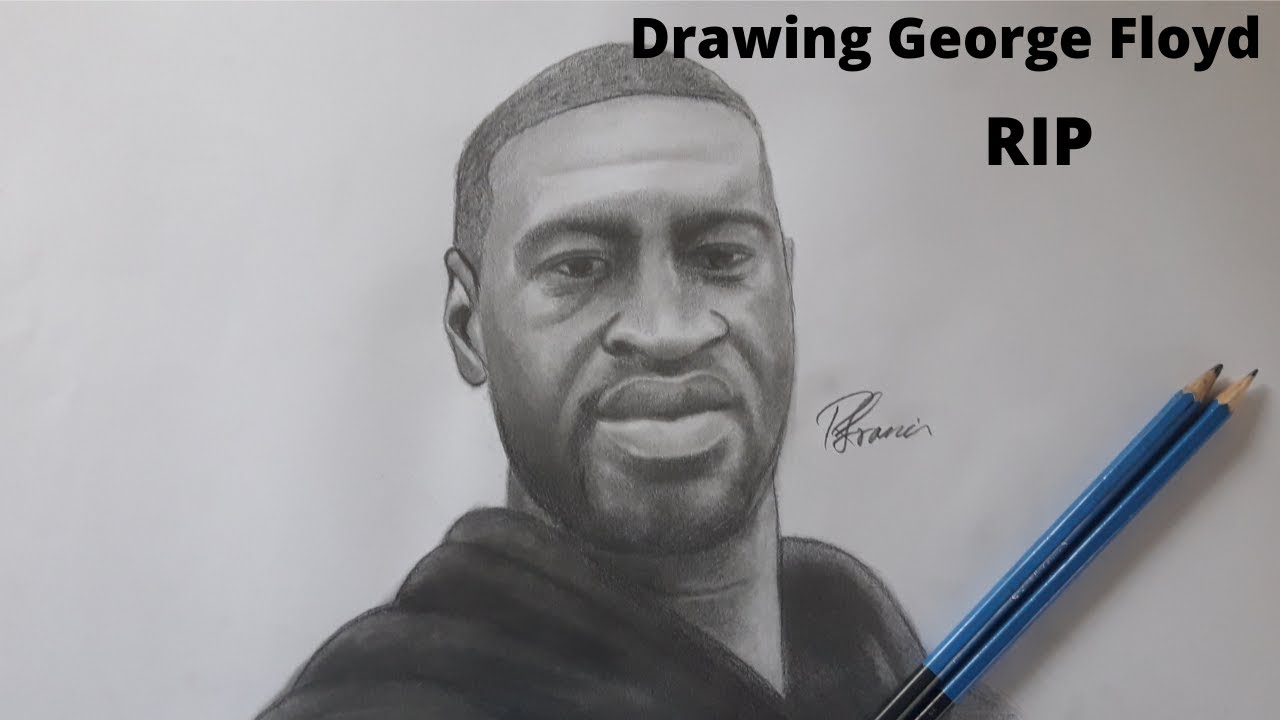 George Floyd Drawing Tutorial HOW TO DRAW GEORGE FLOYD- BLACK LIVES MATTER - YouTube