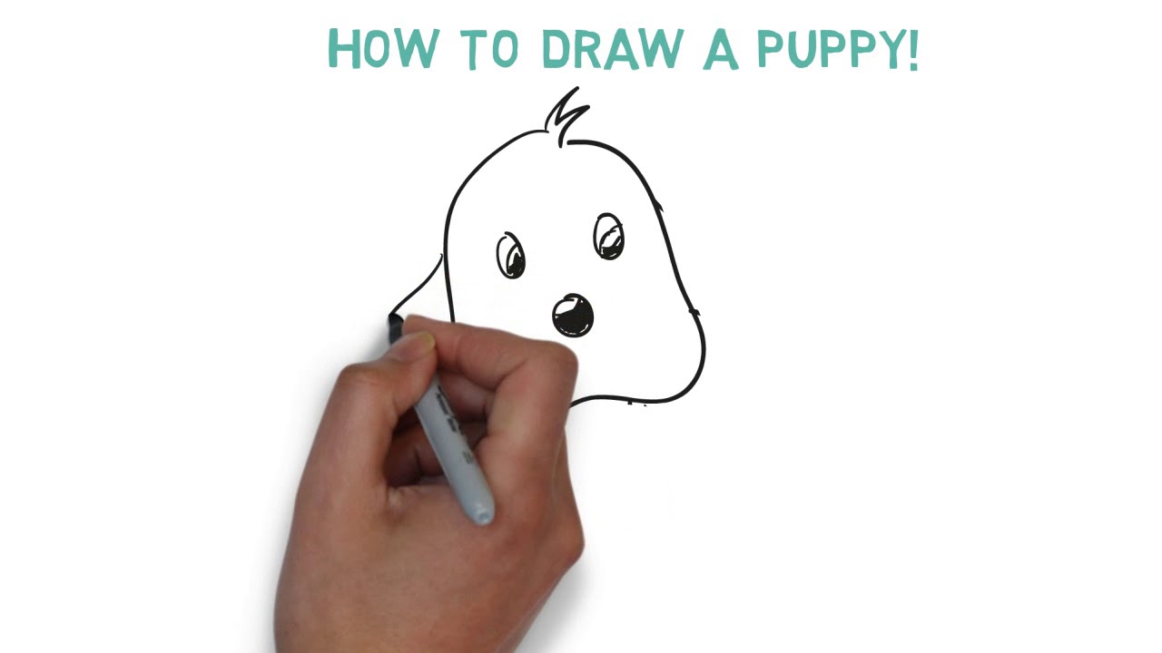 How to draw a PUPPY - Hướng dẫn vẽ CHÓ CON cho các bé - Dạy bé học vẽ