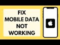How To Fix Mobile Data Not Working On iPhone (Step By Step)