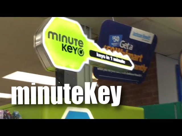 Copying a key with the minuteKey kiosk at Walmart 