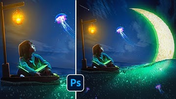 Photo Manipulation | "Dream Story" | Photoshop Manipulation | Fantasy Glowing Moon | Speed Tutorial