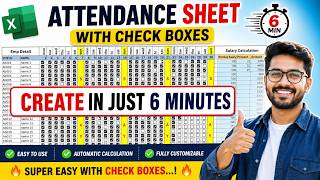 ☑️ Checkbox Attendance Sheet in Excel | How to create an attendance sheet in Excel | Attendance S...