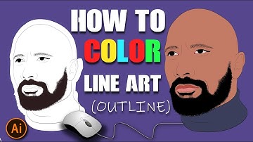 COLOR Your LINEART(SKETCH) Like a PRO - Adobe Illustrator [step-by-step] tutorial