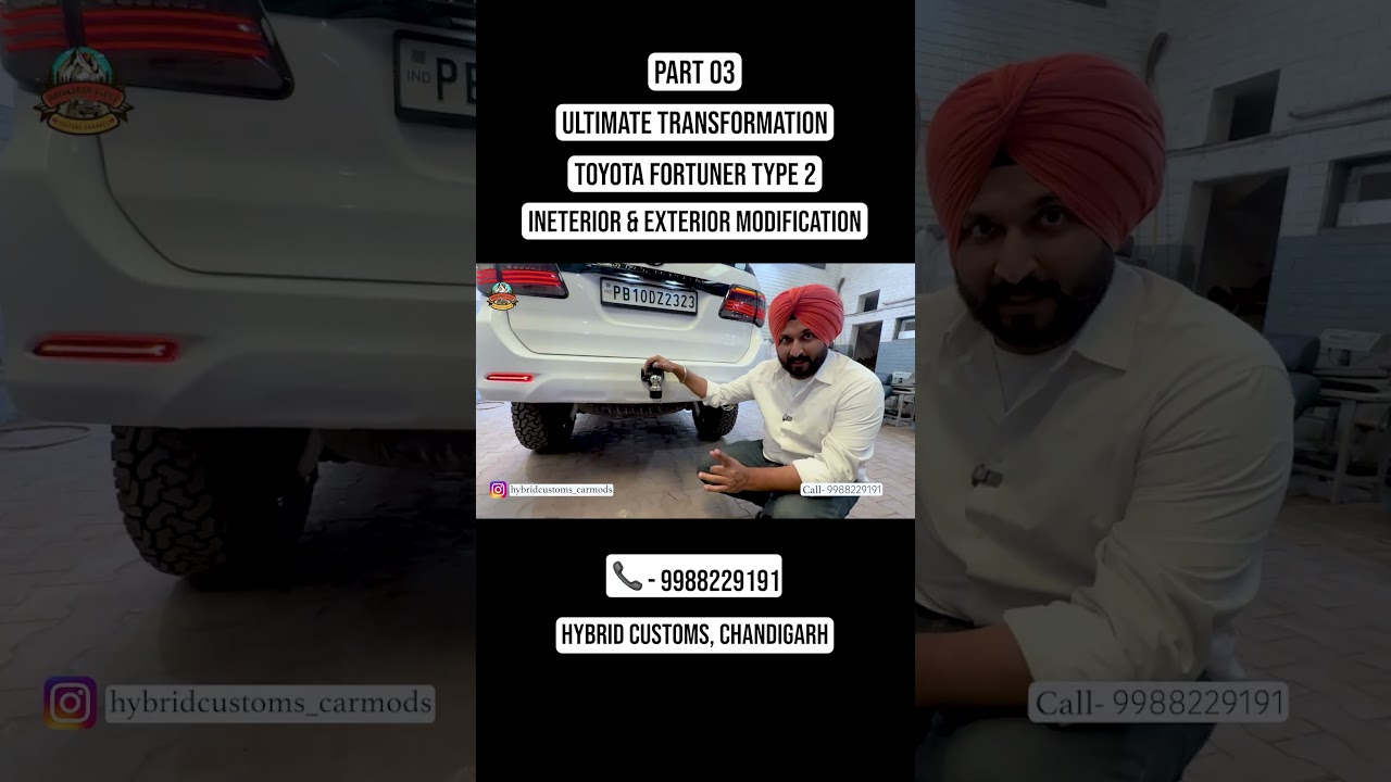 ⁣Part 03 | Ultimate Transformation Of Toyota Fortuner Type 2 | Interior & Exterior | Hybrid Customs