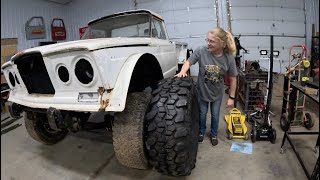 Blondie gets her tires well sorta