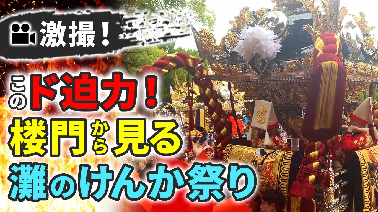 【灘のけんか祭り 2025】豪華な屋台を楼門から激撮！播州姫路の秋祭り/松原八幡神社