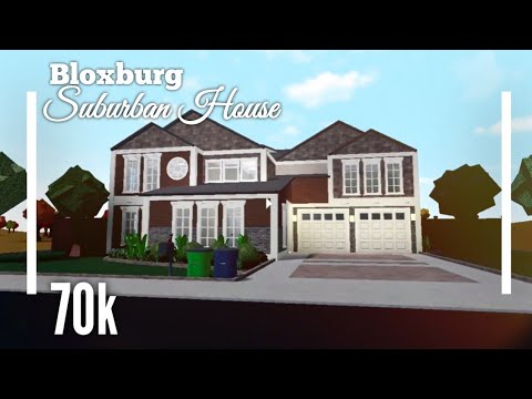 70k Traditional Suburban Family Home Empty Inspirstional Speedbuild Bloxburg Roblox Youtube - family traditional home roblox