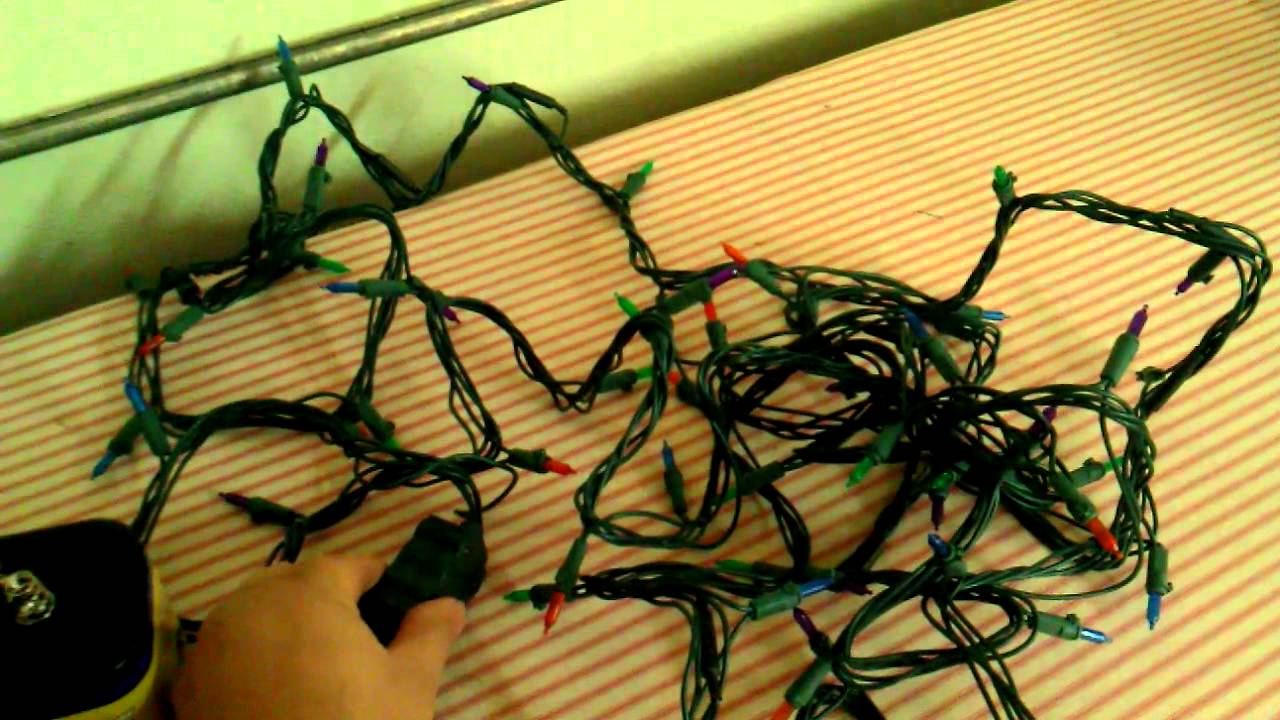 Battery Christmas Lights: How to convert Xmas lights to run on