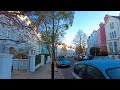 [4K[ London Walk - Early Morning in Notting Hill and Holland Park