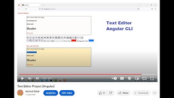 Text Editor Project (Angular CLI)
