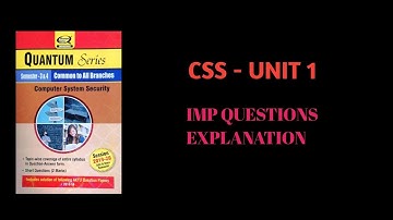 Computer System Security [AKTU] Most Important Questions {UNIT-1} #AKTU #CSS ||FULLY EXPLAINED||