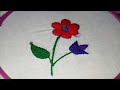 Simple hand embroidery design / all over design /hand embroidery tutorial.