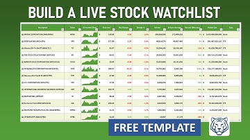 Step by Step: Build a Stock & ETF Portfolio Tracker in Excel,  Tutorial #moneymanagement