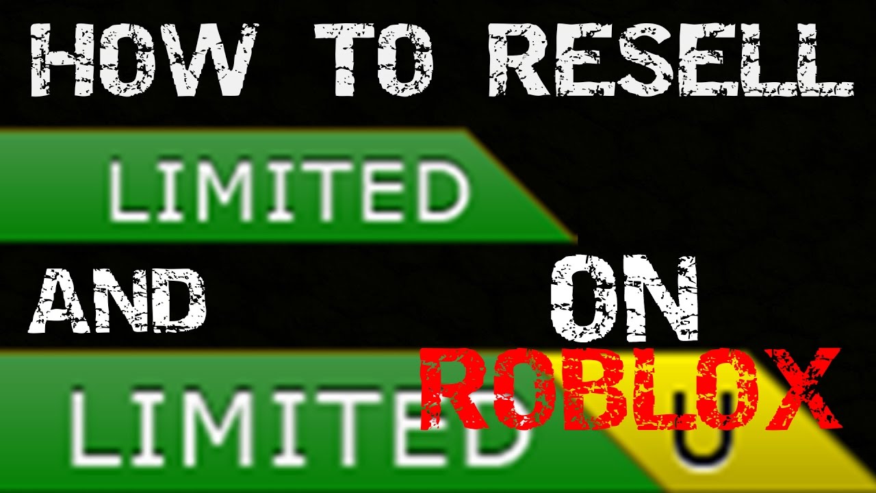 How To Resell Items On Roblox Youtube - how to sell things on roblox