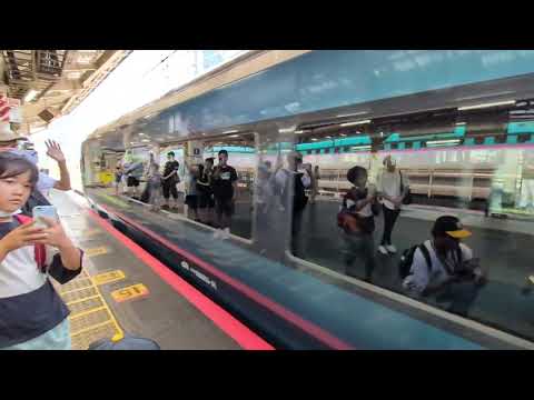 E261系RS2編成 特急サフィール踊り子1号 伊豆急下田行き東京駅発車(ミュージックホーンあり)