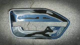 Carbon Fiber Hydro Dipped Mustang Door Panel at Voyles Performance