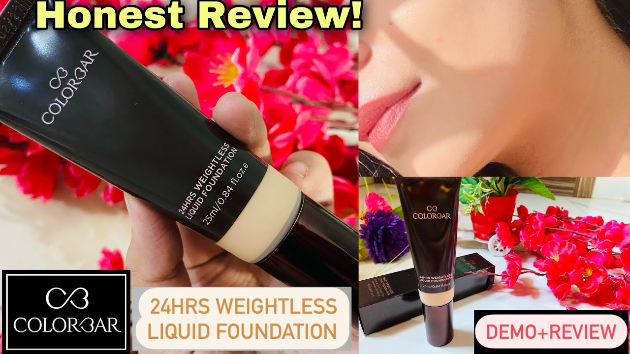 *NEW* COLORBAR 24HRS LIQUID WEIGHTLESS FOUNDATION REVIEW & DEMO|30 ...
