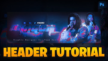 Photoshop Tutorial: How To Make a Rapper Themed Twitter Header! Twitter Header Breakdown #1!