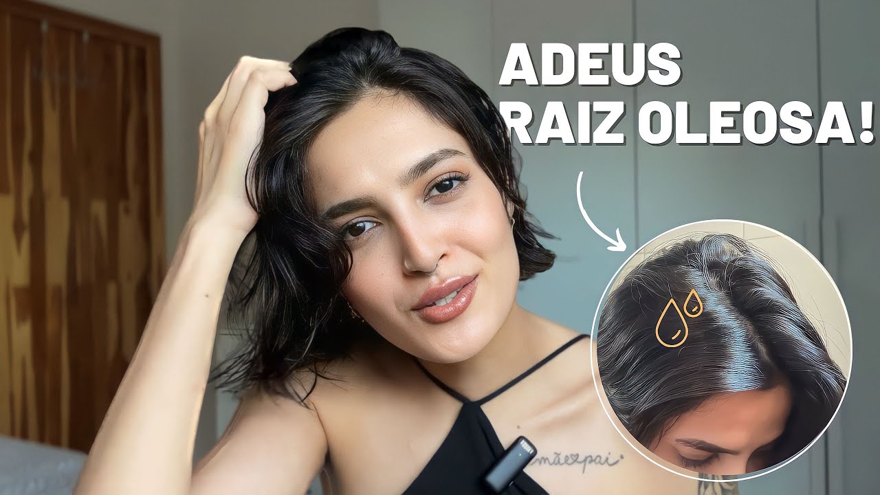 Como deixar a raiz do cabelo super SOLTINHA | raiz oleosa e pontas ...