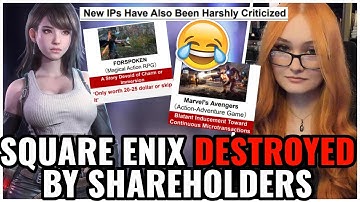 Shareholders TURN On Square Enix 🤡 WOKE Games & Mismanagement CALLED OUT