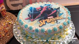 طورطة عيد الميلاد بكل التفاصيل | gâteau d’anniversaire spider man