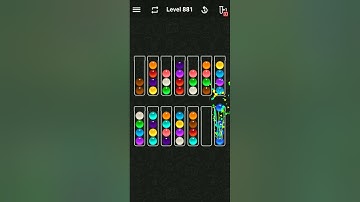 Ball Sort Color Water Puzzle Solution Level 881