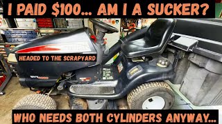 Craftsman DYT 4000 Maintenance Deck Belt Replacement Engine Repair
